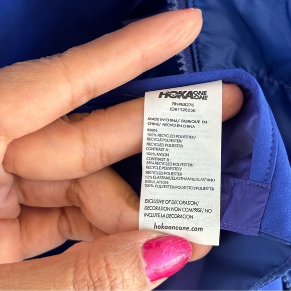 Hoka Mens Sky Quilt Jacket Bellwether Blue Bellwether Blue NEW - Picture 10 of 10